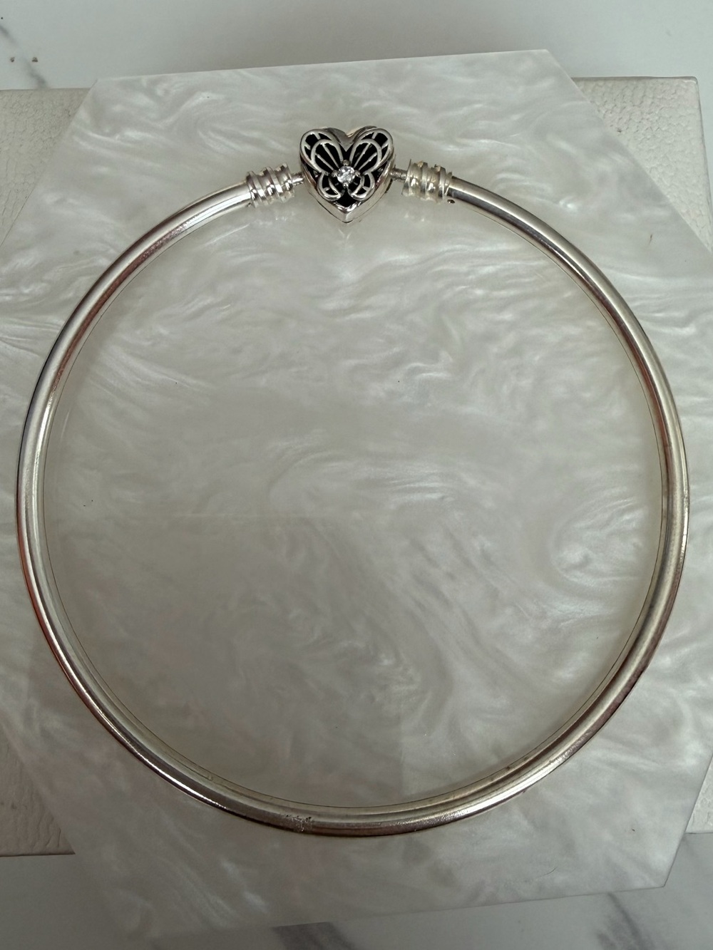 Pandora Moments Heart and Butterfly Bangle 18cm
